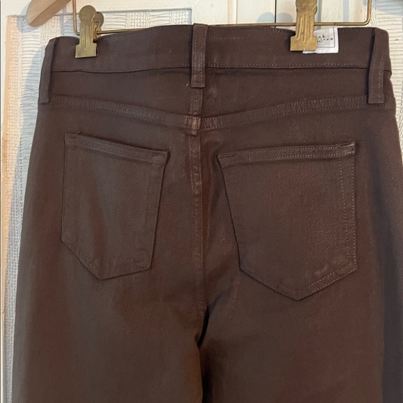 Frank & Eileen Cork Everyday Jeans in Waxed Denim chocolate size 26 NWOT - Picture 7 of 9